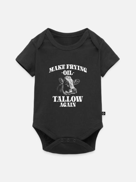 Make Frying Oil Tallow Again Grafik - Baby Premium Kurzarmbody - Schwarz