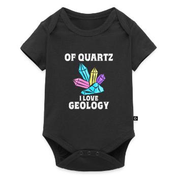 Of course I like geology crystals of quartz - Baby Premium short-sleeve bodysuit - black - Front