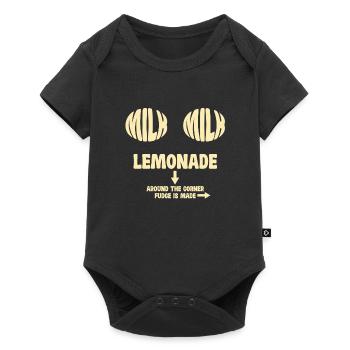 Lait Limonade Dicton amusant - Body à manches courtes Premium Bébé - noir - Devant