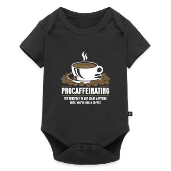 Procaffeinating Kaffeeliebhaber Starten Nichts - Baby Premium Kurzarmbody - Schwarz - Vorne