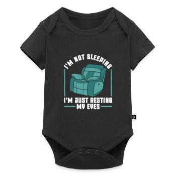 I'm Not Sleeping I'm Just Resting My Eyes - Baby Premium short-sleeve bodysuit - black - Front