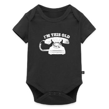 I'm So Old Phone Retro Nostalgia Humor - Baby Premium short-sleeve bodysuit - black - Front