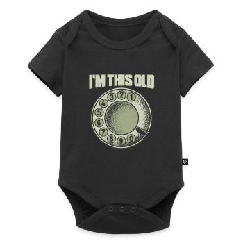 I'm So Old Phone Retro Nostalgia Humor For - Baby Premium short-sleeve bodysuit - black - Front