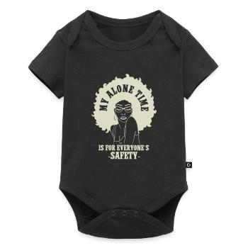 My alone time is for everyone's safety - Baby Premium short-sleeve bodysuit - black - Front