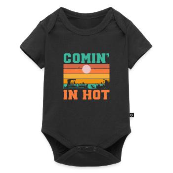 Comin' In Hot Summer Boat Adventure Fun - Body à manches courtes Premium Bébé - noir - Devant