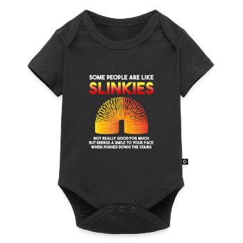 Some People Are Like Slinkies - Smile Stairs - Baby Premium short-sleeve bodysuit - black - Front