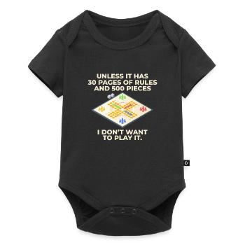 Board games for demanding strategists at 30 - Baby Premium short-sleeve bodysuit - black - Front