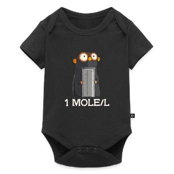 1 Mole/L Chemistry Humor Drawing for - Baby Premium short-sleeve bodysuit - black - Front