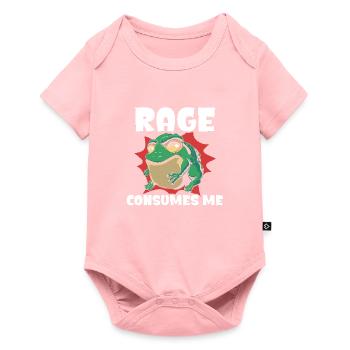 Rage Consumes Me Frog Humor Cartoon - Baby Premium short-sleeve bodysuit - rose - Front