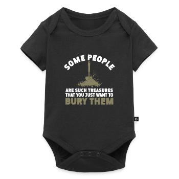 Certaines personnes sont de tels trésors que vous pouvez les trouver - Body à manches courtes Premium Bébé - noir - Devant