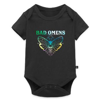 Bad Omens butterfly art with skull and crossbones - Baby Premium short-sleeve bodysuit - black - Front
