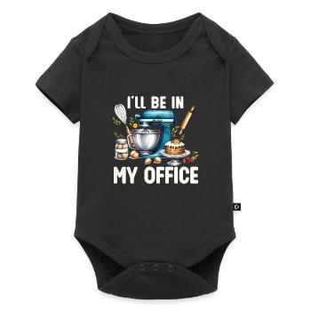 Ich Bin In Meinem Büro: Küchenliebhaber und - Baby Premium Kurzarmbody - Schwarz - Vorne