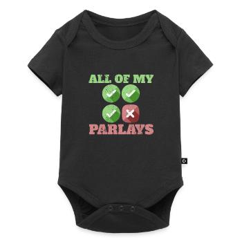 Parlay Passion for sports betting and luck - Baby Premium short-sleeve bodysuit - black - Front