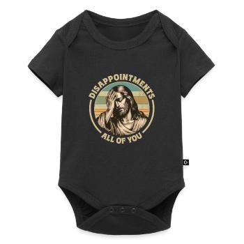 Disappointments All of You Funny Jesus Motif - Baby Premium short-sleeve bodysuit - black - Front
