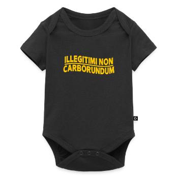 illegitimi non carborundum statement with charm - Baby Premium short-sleeve bodysuit - black - Front