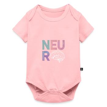 Neuro Brain Design for Science Enthusiasts - Baby Premium short-sleeve bodysuit - rose - Front