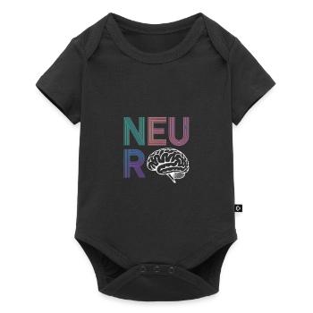 Neuro Brain Design for Science Enthusiasts - Baby Premium short-sleeve bodysuit - black - Front