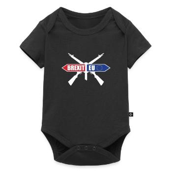 Brexit Tee Shirt Joke - Baby Premium short-sleeve bodysuit - black - Front