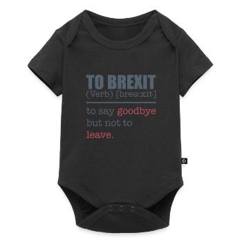 To Brexit Tee Shirt Joke - Baby Premium short-sleeve bodysuit - black - Front