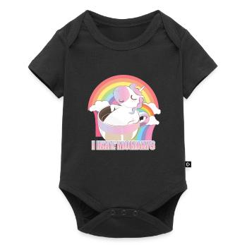 I Hate Mondays Unicorn Coffee T-Shirt - Baby Premium short-sleeve bodysuit - black - Front
