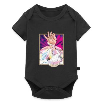 Salt Bae Unicorn Meme Tshirt Gift - Baby Premium short-sleeve bodysuit - black - Front