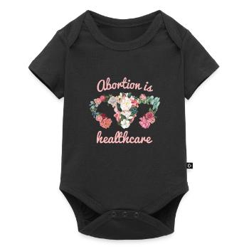 Abortion is Healthcare feminism - Baby Premium short-sleeve bodysuit - black - Front