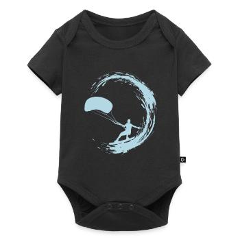 Kite Surfing - Baby Premium short-sleeve bodysuit - black - Front