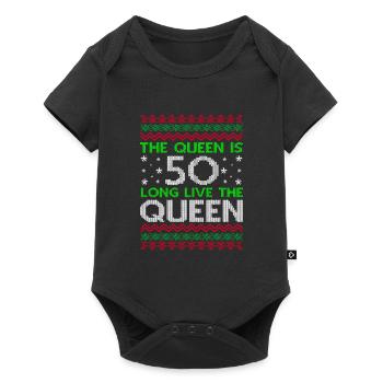 50 - Baby Premium short-sleeve bodysuit - black - Front