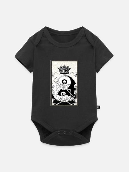 Le lecteur de carte de mort Tarot - Body à manches courtes Premium Bébé - noir