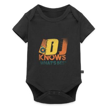 DJ - Baby Premium short-sleeve bodysuit - black - Front