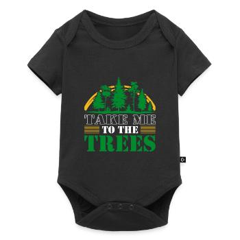 TREES - Baby Premium short-sleeve bodysuit - black - Front