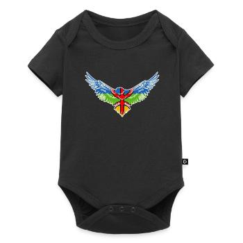 Aigle Amazigh Drapeau Imazighen Berbère Rif Kabyle - Body à manches courtes Premium Bébé - noir - Devant