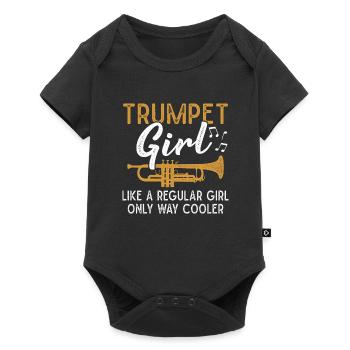 Trumpet Girls Brass Band Orchestra Musician - Baby Premium short-sleeve bodysuit - black - Front