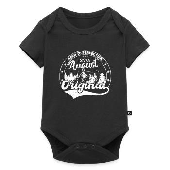Legendary since August 2015 Vintage 2015 August Gift - Baby Premium short-sleeve bodysuit - black - Front