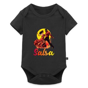 Salsa Tanz Kubanischer Tanz Kuba Urlaub - Baby Premium Kurzarmbody - Schwarz - Vorne