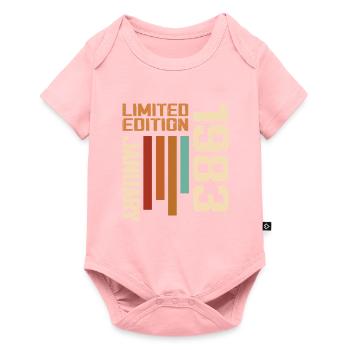 January 1983 - 1983 January Birthday Gift - Baby Premium short-sleeve bodysuit - rose - Front