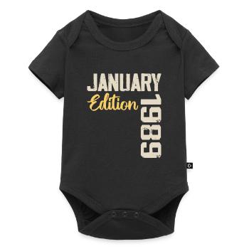 Cadeau D'anniversaire Nées En Janvier 1989 - 1989 - Body à manches courtes Premium Bébé - noir - Devant