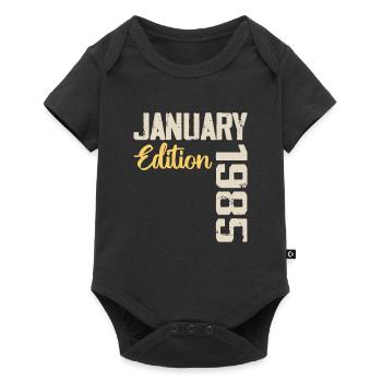 Cadeau D'anniversaire Nées En Janvier 1985 - 1985 - Body à manches courtes Premium Bébé - noir - Devant