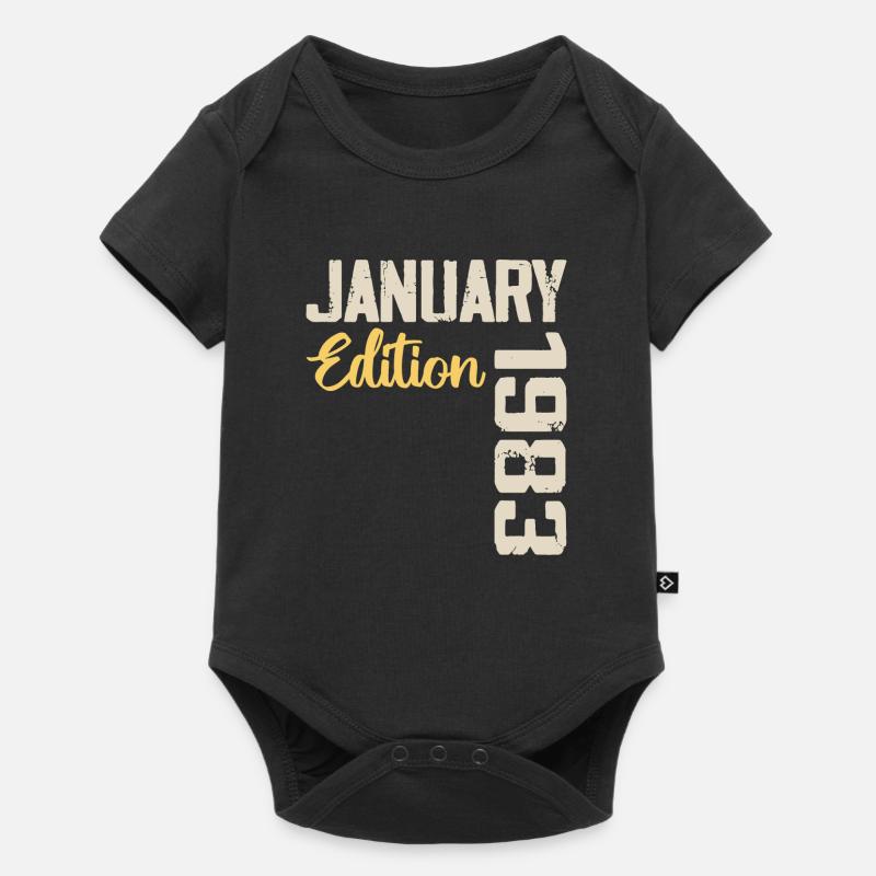 Geburtstagsgeschenk geboren im Januar 1983 - 1983 - Baby Premium Kurzarmbody - Schwarz