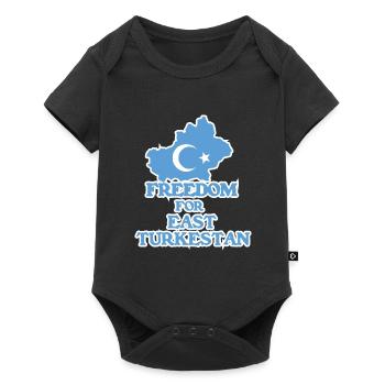 Freedom for East Turkestan - Body à manches courtes Premium Bébé - noir - Devant