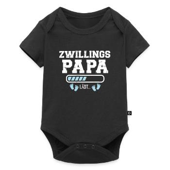 Zwillinge - Baby Premium Kurzarmbody - Schwarz - Vorne