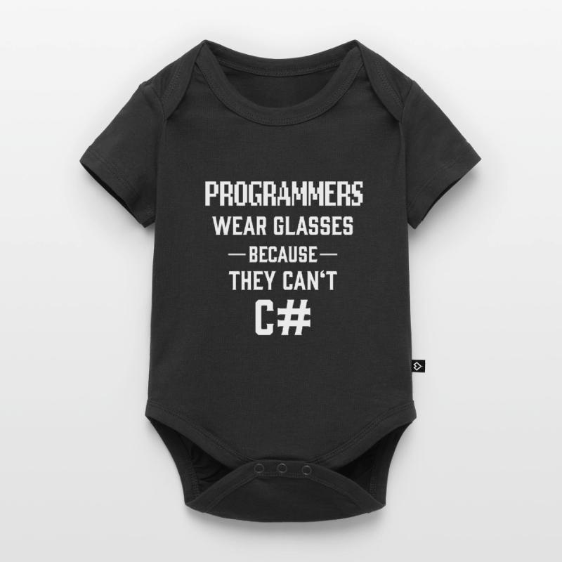Programmers Can't C# See Sharp Informatiker Witz Baby Premium Kurzarmbody