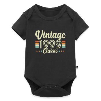 Vintage 1999 Classic, birthday gift 24 years - Baby Premium short-sleeve bodysuit - black - Front