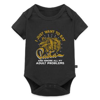 Pâtes pâtes - Body à manches courtes Premium Bébé - noir - Devant