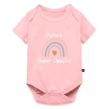 annonce grossesse future super cousine - Body à manches courtes Premium Bébé - rose - Devant
