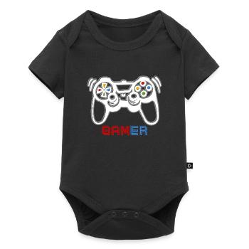 Game Console Gamer - Baby Premium short-sleeve bodysuit - black - Front