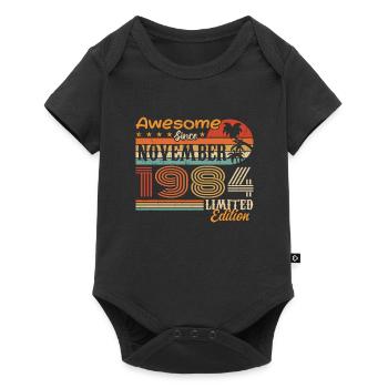 Une légende est née en novembre 1984 - 1984 - Body à manches courtes Premium Bébé - noir - Devant