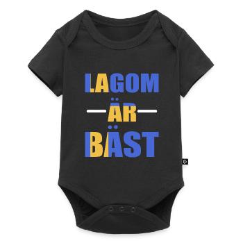 Suède Lagom suédois - Body à manches courtes Premium Bébé - noir - Devant