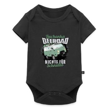 Buchanka Offroad - Jubiläums-Edition - Baby Premium Kurzarmbody - Schwarz - Vorne