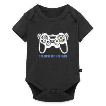 Game Console Gamer - Baby Premium short-sleeve bodysuit - black - Front